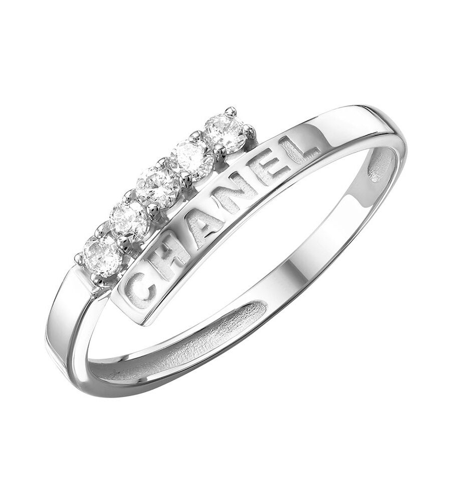 Кольцо из серебра с фианитом с1155903