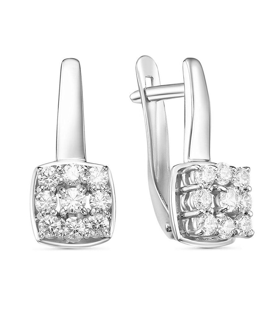 Серьги из серебра с фианитом с2157703